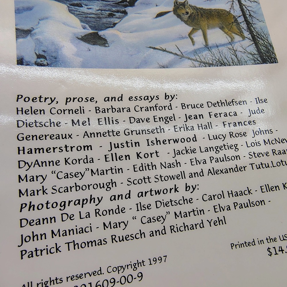 The Poetry of Cold A Collection of writings winter wolves love Softcover Book - Picture 14 of 16